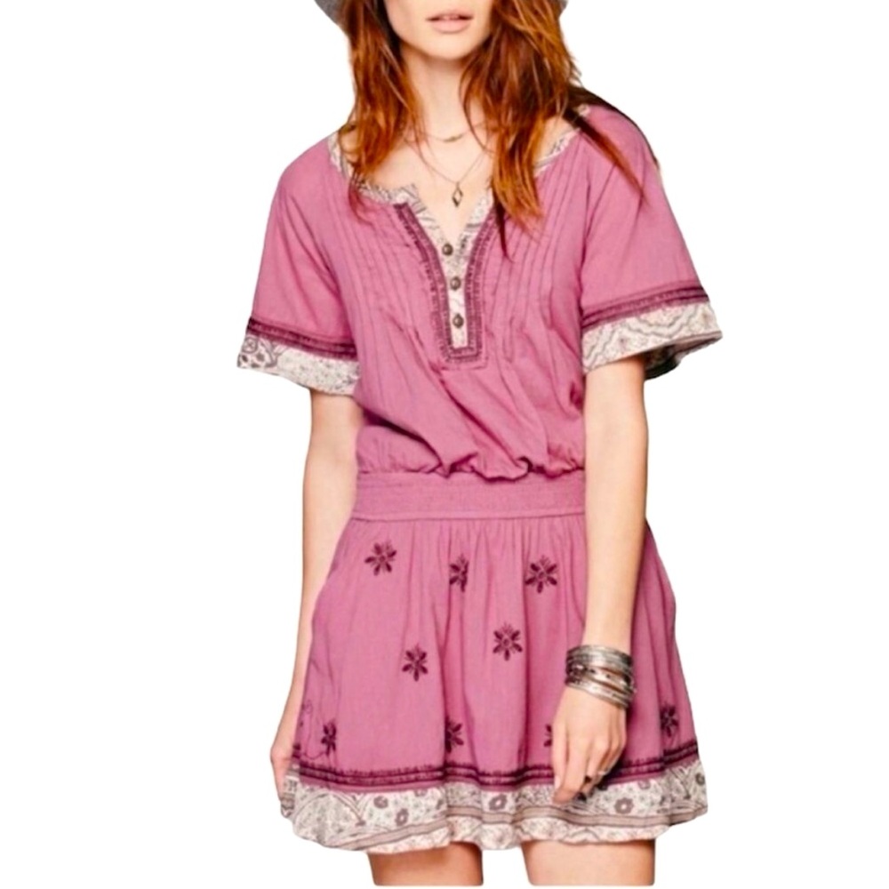 Free People Meet Me In Marfa Mauve Dress size S